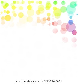 Bubbles Circle Dots Unique Colorful Bright Vector Background
