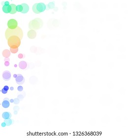 Bubbles Circle Dots Unique Colorful Bright Vector Background