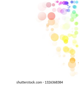 Bubbles Circle Dots Unique Colorful Bright Vector Background
