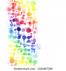 Bubbles Circle Dots Unique Colorful Bright Vector Background