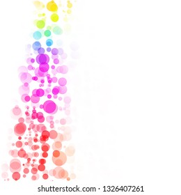 Bubbles Circle Dots Unique Colorful Bright Vector Background