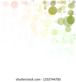 Bubbles Circle Dots Unique Colorful Bright Vector Background