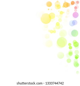 Bubbles Circle Dots Unique Colorful Bright Vector Background