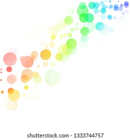 Bubbles Circle Dots Unique Colorful Bright Vector Background