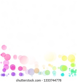 Bubbles Circle Dots Unique Colorful Bright Vector Background