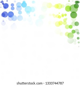 Bubbles Circle Dots Unique Colorful Bright Vector Background
