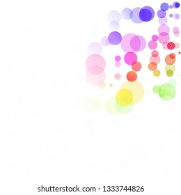 Bubbles Circle Dots Unique Colorful Bright Vector Background