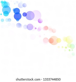 Bubbles Circle Dots Unique Colorful Bright Vector Background