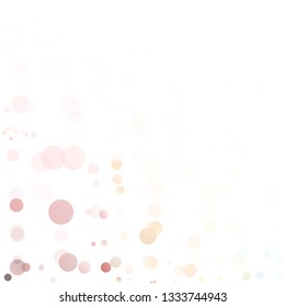 Bubbles Circle Dots Unique Colorful Bright Vector Background
