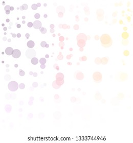 Bubbles Circle Dots Unique Colorful Bright Vector Background