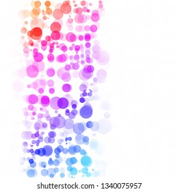 Bubbles Circle Dots Unique Colorful Bright Vector Background