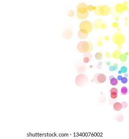 Bubbles Circle Dots Unique Colorful Bright Vector Background