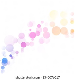 Bubbles Circle Dots Unique Colorful Bright Vector Background
