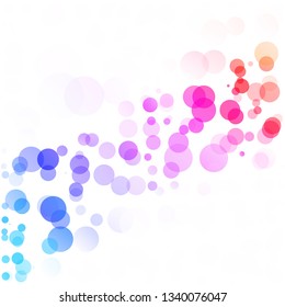 Bubbles Circle Dots Unique Colorful Bright Vector Background