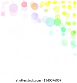 Bubbles Circle Dots Unique Colorful Bright Vector Background