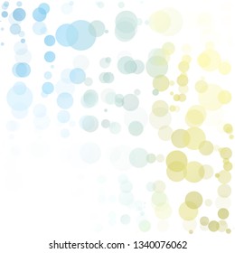 Bubbles Circle Dots Unique Colorful Bright Vector Background