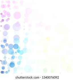 Bubbles Circle Dots Unique Colorful Bright Vector Background
