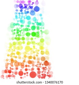 Bubbles Circle Dots Unique Colorful Bright Vector Background