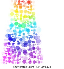 Bubbles Circle Dots Unique Colorful Bright Vector Background