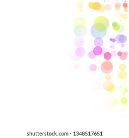Bubbles Circle Dots Unique Colorful Bright Vector Background