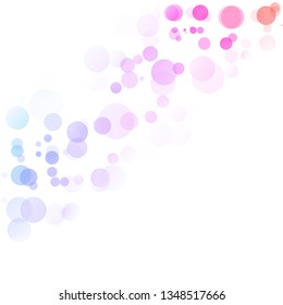 Bubbles Circle Dots Unique Colorful Bright Vector Background