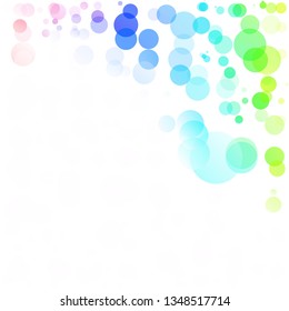 Bubbles Circle Dots Unique Colorful Bright Vector Background