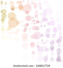 Bubbles Circle Dots Unique Colorful Bright Vector Background