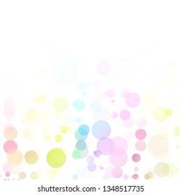 Bubbles Circle Dots Unique Colorful Bright Vector Background