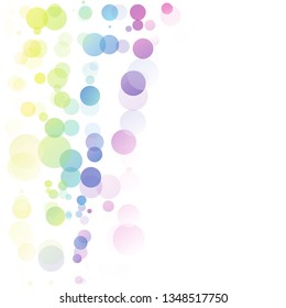 Bubbles Circle Dots Unique Colorful Bright Vector Background