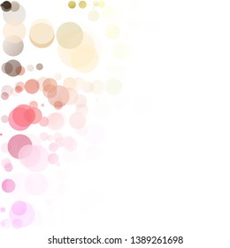 Bubbles Circle Dots Unique Colorful Bright Vector Background