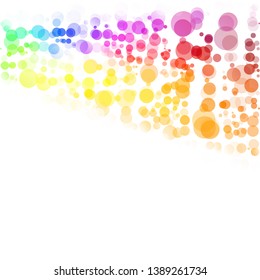 Bubbles Circle Dots Unique Colorful Bright Vector Background