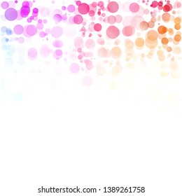 Bubbles Circle Dots Unique Colorful Bright Vector Background