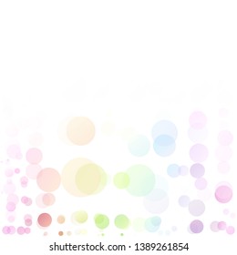 Bubbles Circle Dots Unique Colorful Bright Vector Background