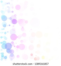 Bubbles Circle Dots Unique Colorful Bright Vector Background