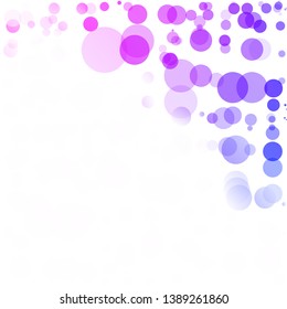 Bubbles Circle Dots Unique Colorful Bright Vector Background