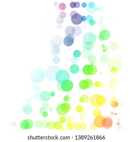 Bubbles Circle Dots Unique Colorful Bright Vector Background