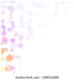 Bubbles Circle Dots Unique Colorful Bright Vector Background