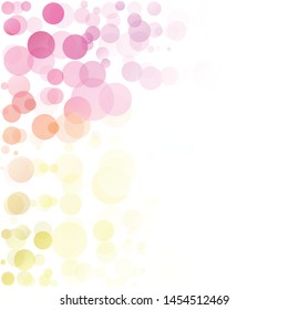 Bubbles Circle Dots Unique Colorful Bright Vector Background