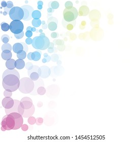 Bubbles Circle Dots Unique Colorful Bright Vector Background
