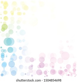 Bubbles Circle Dots Unique Colorful Bright Vector Background