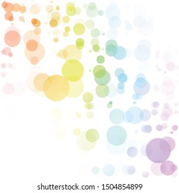 Bubbles Circle Dots Unique Colorful Bright Vector Background