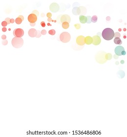 Bubbles Circle Dots Unique Colorful Bright Vector Background