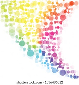 Bubbles Circle Dots Unique Colorful Bright Vector Background