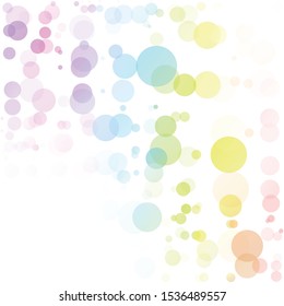 Bubbles Circle Dots Unique Colorful Bright Vector Background