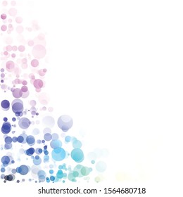 Bubbles Circle Dots Unique Colorful Bright Vector Background