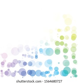 Bubbles Circle Dots Unique Colorful Bright Vector Background