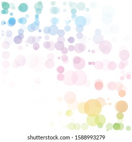 Bubbles Circle Dots Unique Colorful Bright Vector Background
