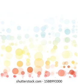 Bubbles Circle Dots Unique Colorful Bright Vector Background