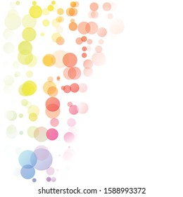 Bubbles Circle Dots Unique Colorful Bright Vector Background