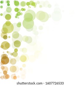 Bubbles Circle Dots Unique Colorful Bright Vector Background